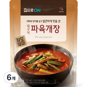 집으로온 대구식 파육개장, 500g, 6개