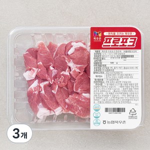 목우촌 프로포크한돈 앞다리 찌개용 (냉장), 500g, 3개