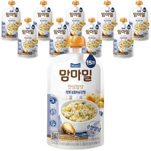 맘마밀 안심밥상 레토르트이유식, 전복 모듬채소진밥, 140g, 10개