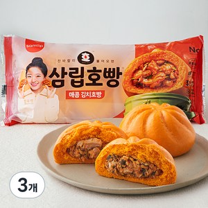 삼립 매콤 김치호빵 3개입, 285g, 3개