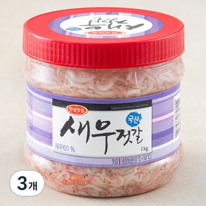 한성기업 새우젓갈, 1kg, 3개