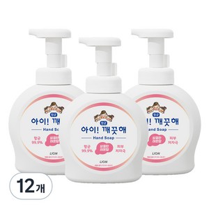 아이깨끗해 핸드워시 용기형 상큼한레몬향, 490ml, 12개