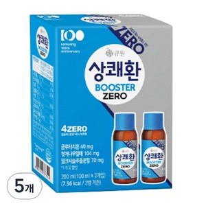 상쾌환 부스터 ZERO 숙취해소음료 2p, 200ml, 5개