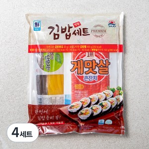 사조 명품 김밥재료 5종 세트, 520g, 4세트