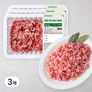 한돈 뒷다리살 다짐육 (냉장), 400g, 3개