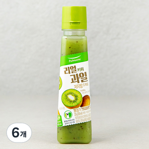 풀무원 리얼과일 키위 저지방 드레싱 샐러드 소스, 235g, 6개