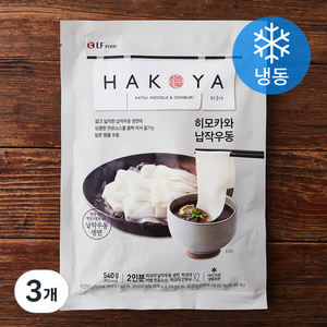 하코야 히모카와 납작우동 2인분 (냉동), 540g, 3개