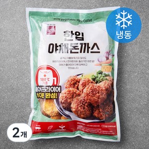 오뗄 한입 야채 돈까스 (냉동), 1kg, 2개