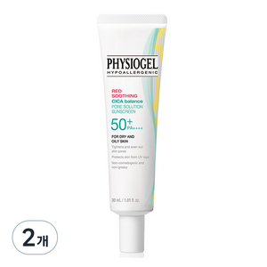 피지오겔 시카밸런스 포어솔루션 썬스크린 SPA 50+ PA++++, 30ml, 2개