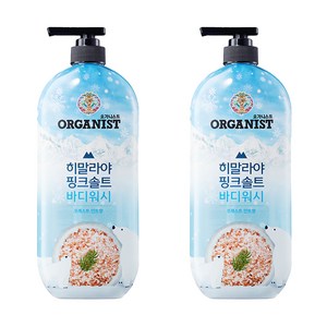 오가니스트 히말라야 핑크솔트 풍성한 거품 산뜻한 바디워시 포레스트향, 865ml, 2개