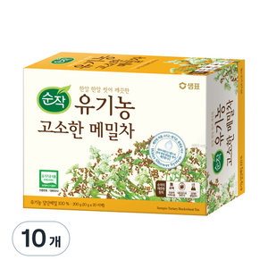 순작 유기농 고소한 메밀차, 10g, 20개입, 10개