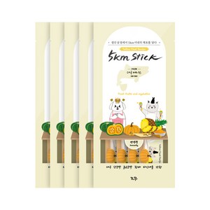 조공 오키로스틱 반려동물 파우치 간식 4p, 옐로우 대구, 56g, 5개