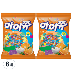 마이쮸 요거트 오렌지, 284g, 6개