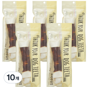 Think your dog teeth 딩고 오리우유 껌 130g, 10개