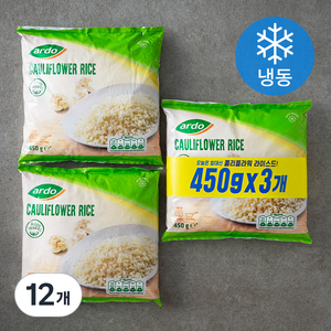 아르도 콜리플라워 라이스드 (냉동), 450g, 12개