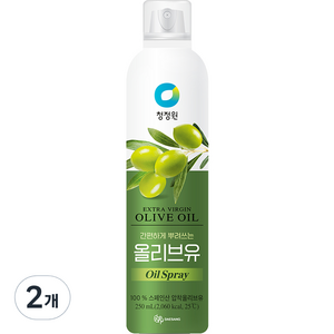 청정원 올리브유 스프레이, 250ml, 2개