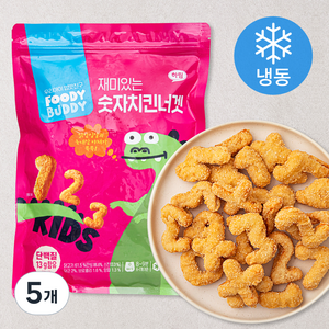 푸디버디 재미있는 숫자 치킨너겟 (냉동), 500g, 5개