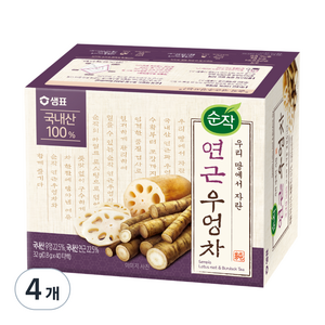 순작 연근우엉차, 0.8g, 40개입, 4개