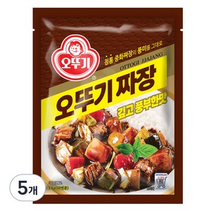 오뚜기 짜장 깊고 풍부한맛, 1kg, 5개