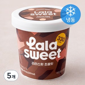 라라스윗 초콜릿 아이스밀크 (냉동), 474ml, 5개