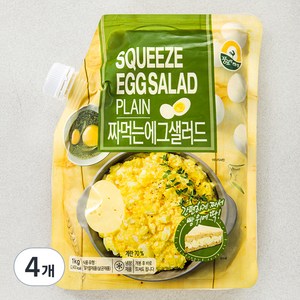 풍요한아침 짜먹는 에그샐러드 플레인, 1kg, 4개