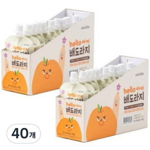 아올다 헬로아이 배도라지, 80ml, 40개, 혼합맛(배/도라지)