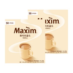 맥심 화이트골드 커피믹스, 11.7g, 50개입, 2개