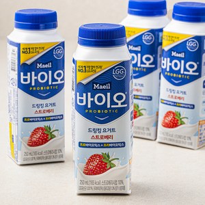 매일바이오 드링킹 요거트 딸기, 250ml, 4개