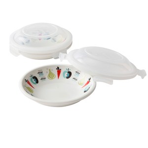 ZEN 런치 돔형 밀폐용기 2p 세트, 1세트, 밀폐용기 240ml + 300ml