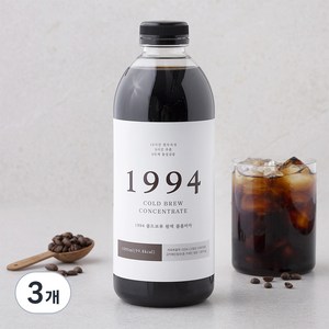 1994 콜드브루 원액 콜롬비아 액상커피, 1000ml, 3개