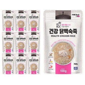 더독 건강 백숙 시리즈 파우치, 닭백숙죽, 100g, 10개