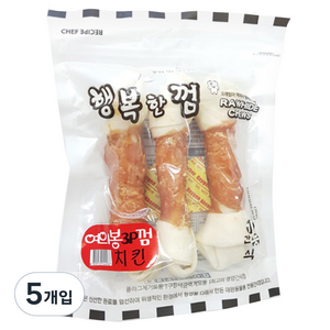 행복한껌 여의봉 중대형견 껌 간식 3p, 치킨, 240g, 5개