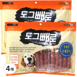 도그빼로 강아지 찹쌀껌 420g, 4개, 양고기맛