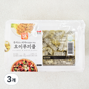 일가집 요리엔 오이무피클, 1kg, 3개