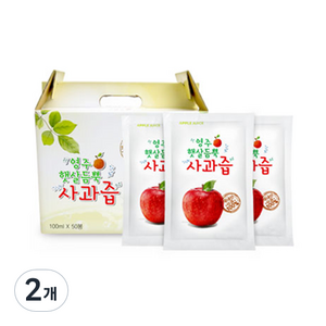 영주햇살듬뿍 사과즙, 100ml, 100개