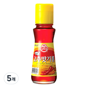 오뚜기옛날 고추맛 기름, 80ml, 5개