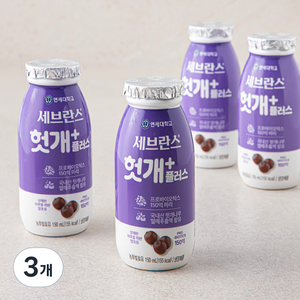 세브란스 헛개 플러스 유산균 음료 4개입, 600ml, 3개