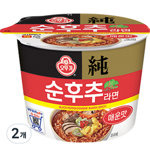 오뚜기 순후추 라면 매운맛 105g, 2개