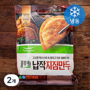 풀무원 납작 지짐만두 (냉동), 700g, 2개