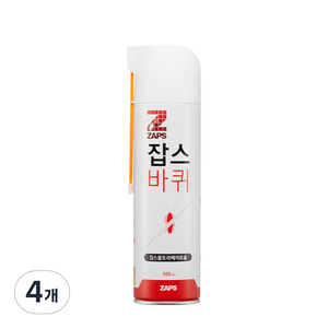 잡스 울트라에어로솔 살충제, 500ml, 4개