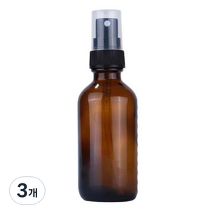 달모아 휴대용 유리 스프레이 분무기 분무타입 120ml, 갈색, 3개