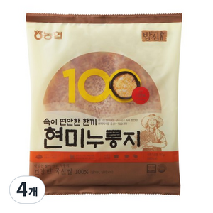 밥심 현미누룽지, 150g, 4개