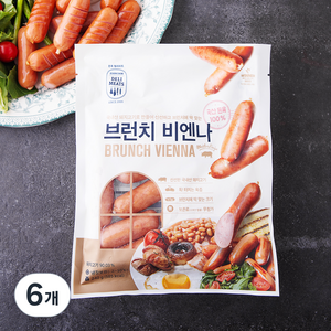 존쿡델리미트 브런치 비엔나, 240g, 6개