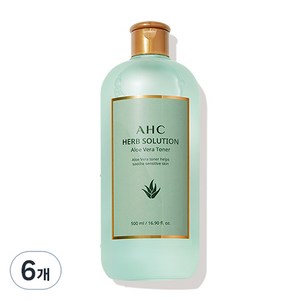 AHC 허브 솔루션 알로에 베라 토너, 500ml, 6개