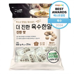 청해명가 더 진한 육수한알 진한맛 25개입, 100g, 1개