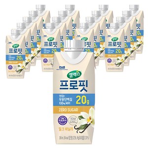 셀렉스 프로핏 우유단백질 드링크믹스 RTD 밀크 바닐라, 250ml, 18개