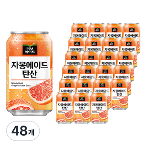 미닛메이드 자몽에이드 탄산, 355ml, 48개