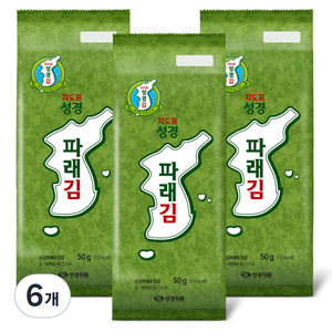 지도표성경 파래김, 50g, 6개