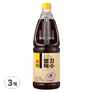 몽고식품 멸치육수, 1.8L, 3개