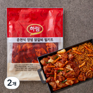 하림 춘천식 양념 닭갈비 밀키트, 705g, 2개